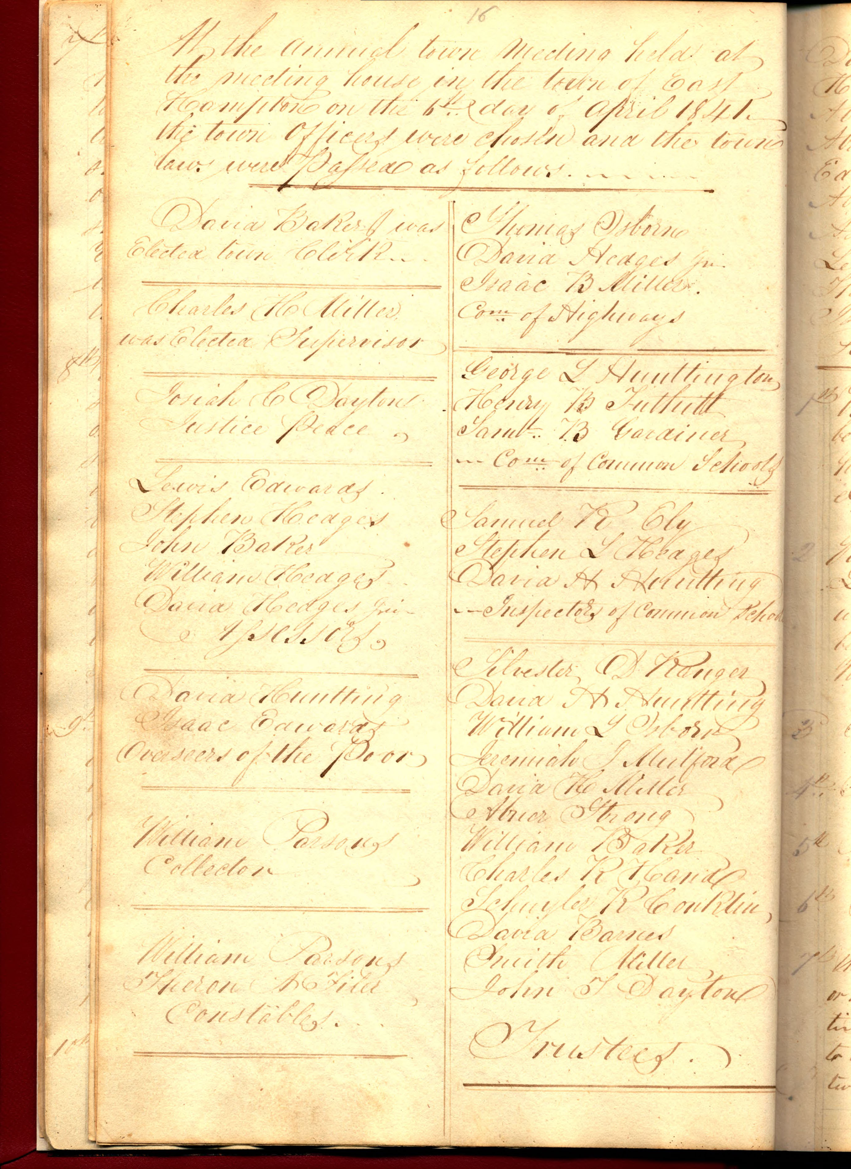 East Hampton Town Records, Volume K, 18351899